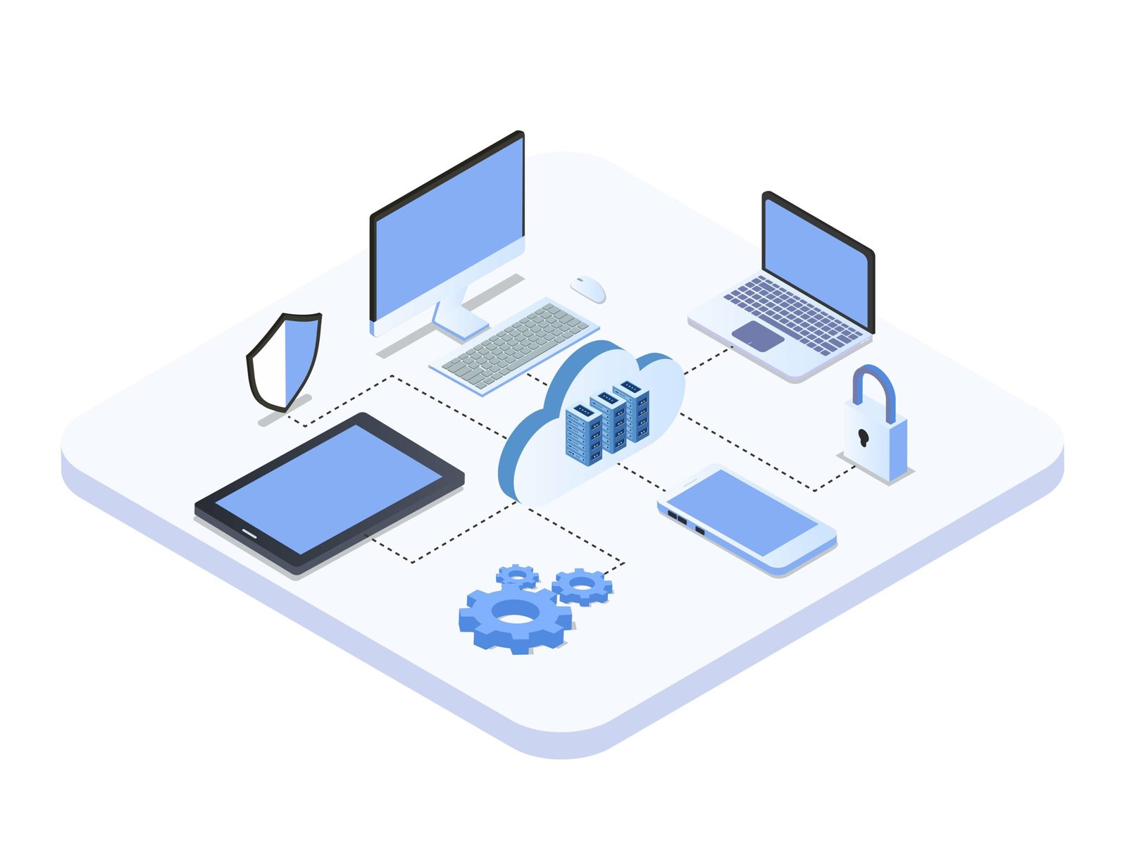 cloud computing network device with security shield